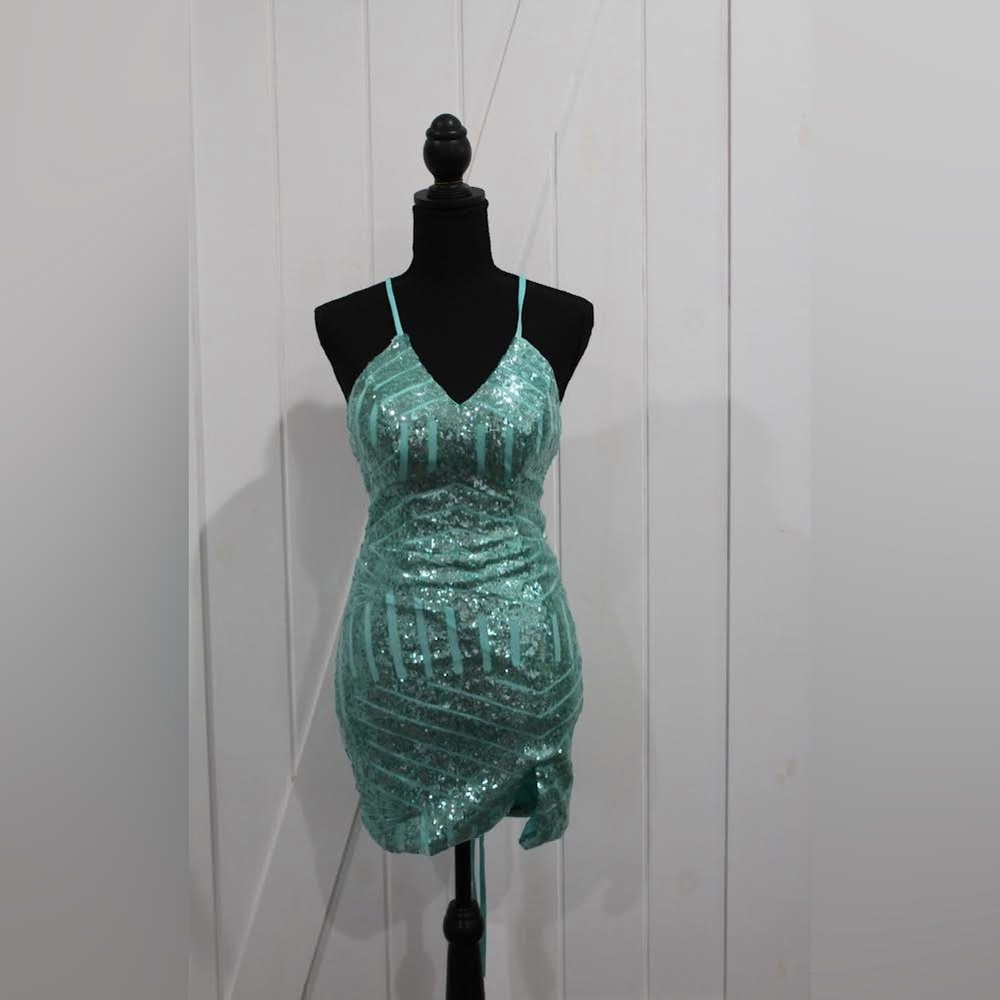 Teal dress